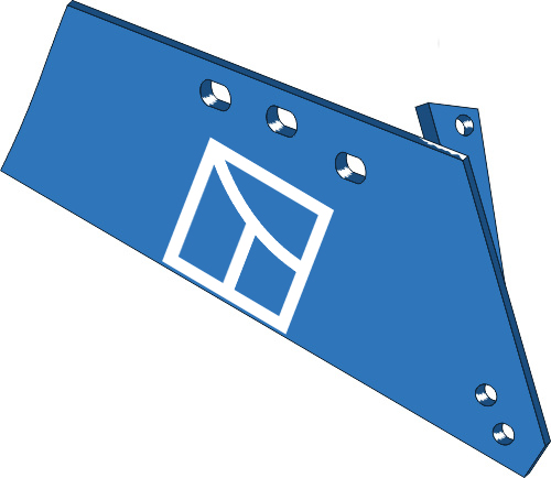 44.0069 Pflugteil Wechselspitzenschar MW240R - rechts 44.0069 Pflugteil Wechselspitzenschar MW240R - rechts passend für Frost