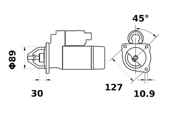 Mahle 12 V Anlasser 4,2 kW (IS1376) bild_4