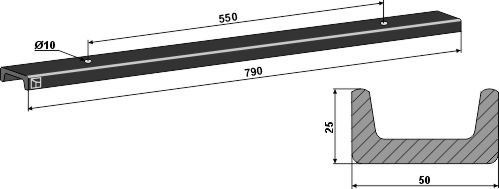 Kratzbodenleiste |69-7-759 Industriehof Scherenbostel | Kratzbodenleiste (69-7-759)