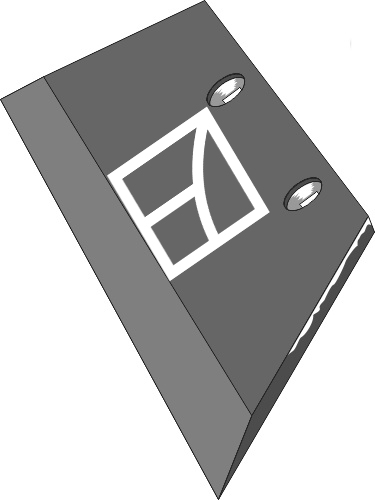 32.0167 Pflugteil Schar-Hinterteil WG10B R - rechts (3351956) passend für Lemken