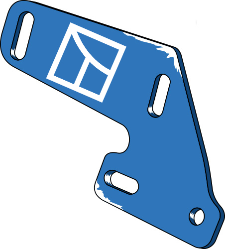 44.0053 Pflugteil Halter für Einlegeblech - rechts 44.0053 Pflugteil Halter für Einlegeblech - rechts passend für Frost