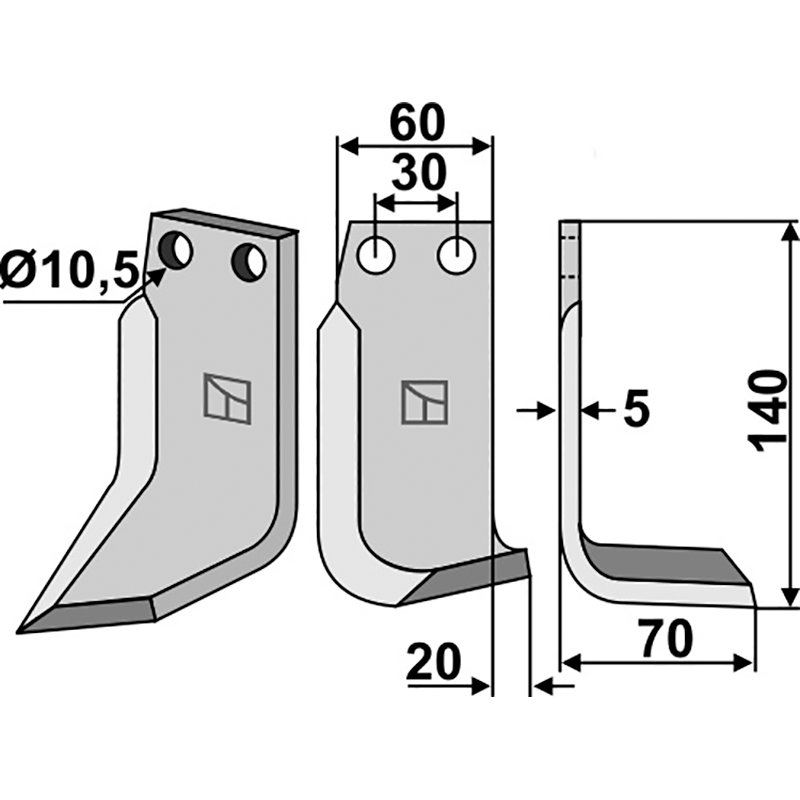Landsberg Fräsmesser, rechte Ausführung IHOF LAN-51R