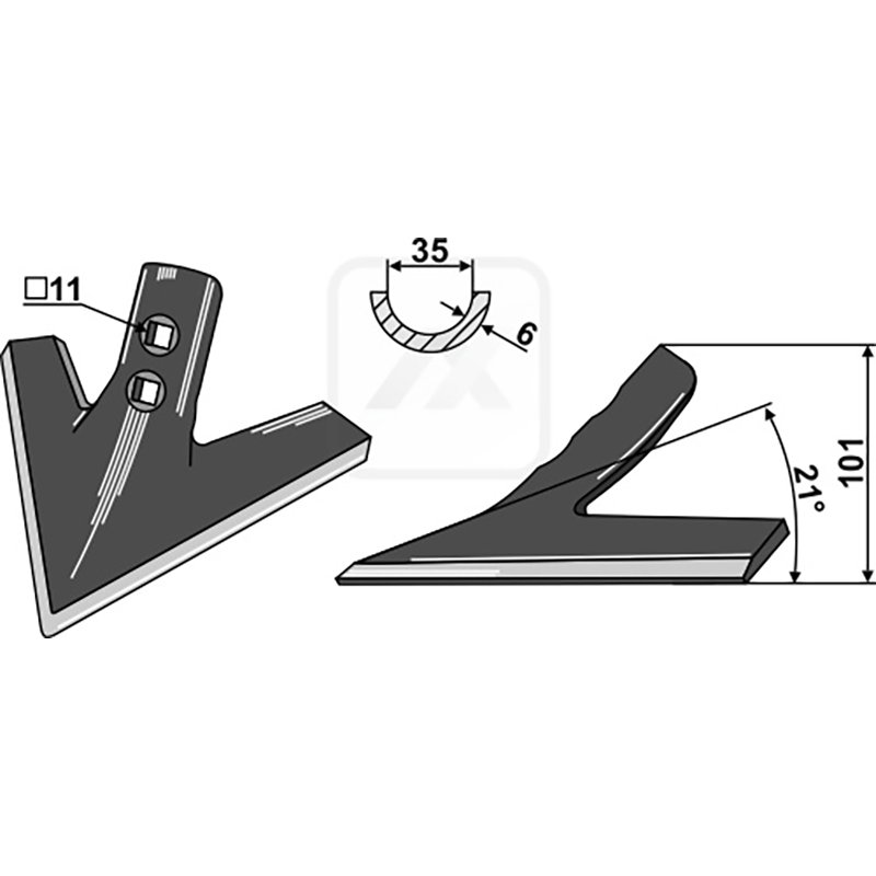 Landwirtschaft Bodenbearbeitung Grubber Schare & Leitbleche Gänsefussschar 200mm Landwirtschaft Bodenbearbeitung Grubber Schare & Leitbleche Gänsefussschar 200mm