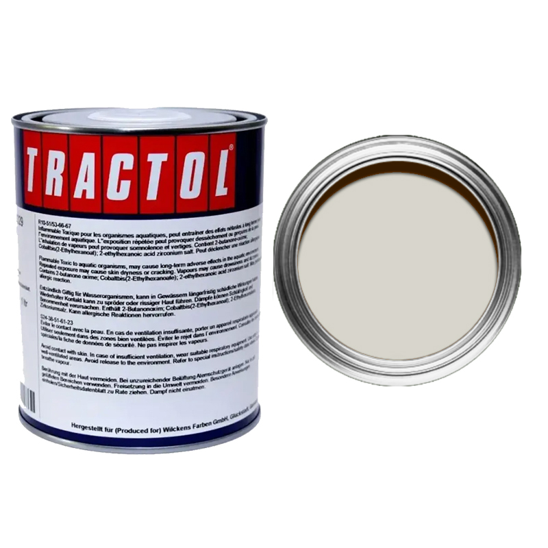 Tractol Lack 329 P141248 Atlas Grauweiss RAL 9002 Stoß-, Schlag-, und Kratzfestigkeit