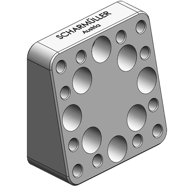 Traktorentechnik Anhängetechnik Scharmüller Anschraubplatte #00.645.17.9