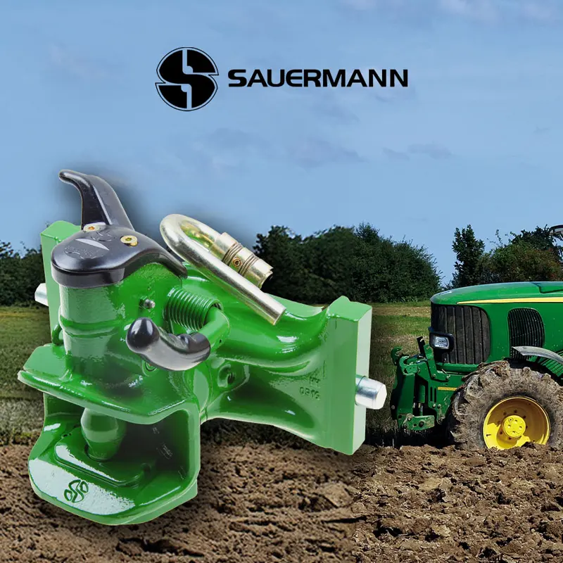Zugmaul für JOHN-DEERE grün 330mm Schlittenweite Anhängekupplung SAUERMANN HS1700-1 JOHN-DEERE 330 mm