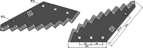 Futtermischwagenmesser