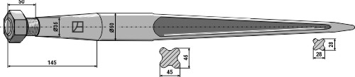 Schwerlastzinken 1010mm