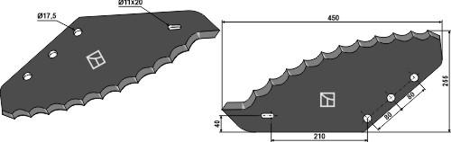 Futtermischwagenmesser