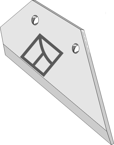 48.0006 Pflugteil Schar-Hinterteil - rechts (950 00683) 48.0006 Pflugteil Schar-Hinterteil - rechts (950 00683) passend für Fiskars