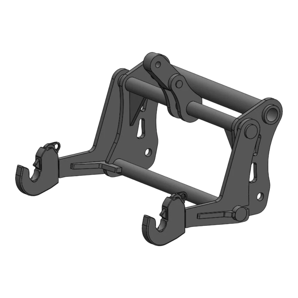 Adapterrahmen Manitou auf 3-Punkt KAT 2 – Adapteransicht 1