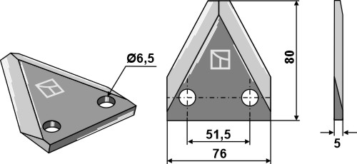 Futtermischwagenmesser