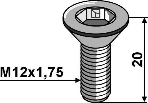 Senkschraube mit Innensechskant
