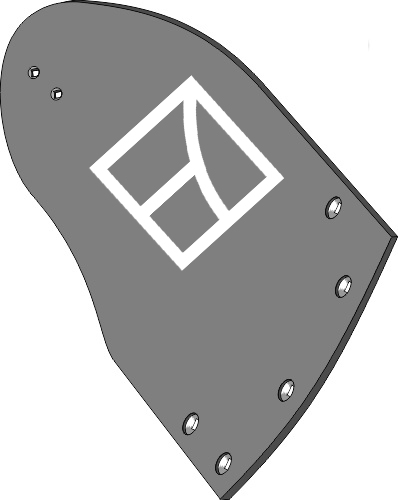 P134536 Pflugteil Streichblech-Hinterteil NBU2B R - rechts (3440716) 32.0129 32.0129 Pflugteil Streichblech-Hinterteil NBU2B R - rechts (3440716) passend für Lemken