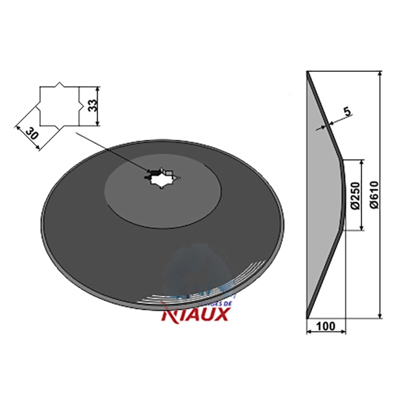 Landwirtschaft Bodenbearbeitung Scheibeneggen Scheibe glatt John Deere
