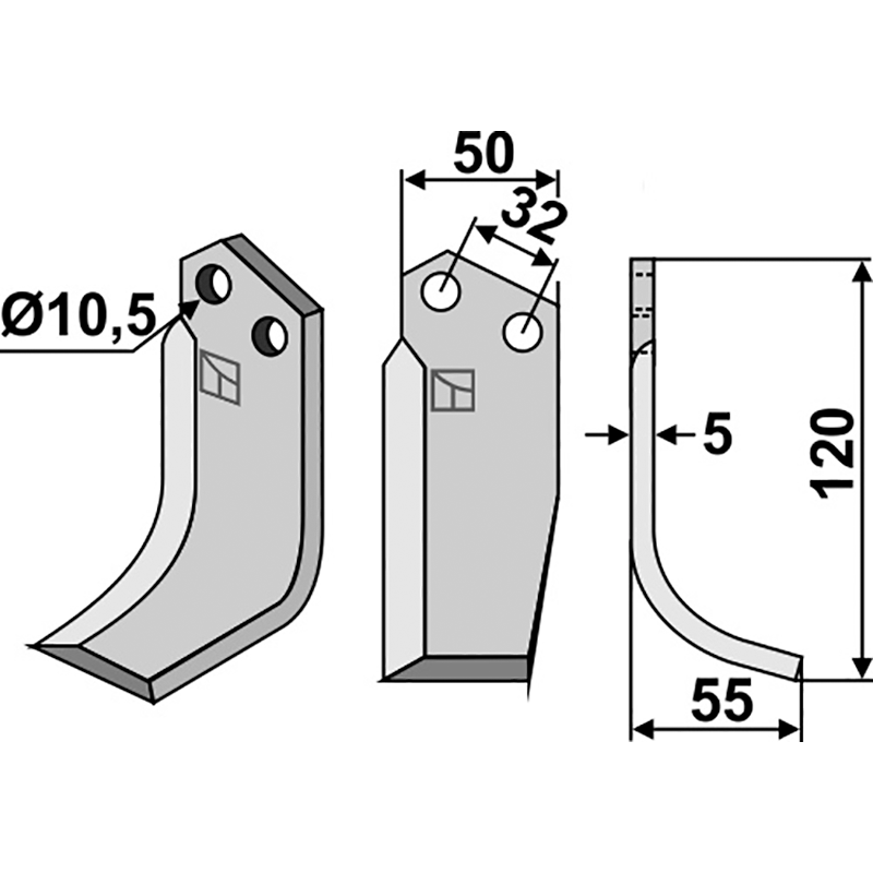 Comeb P9/FP Fräsmesser, rechte Ausführung IHOF COM-01R