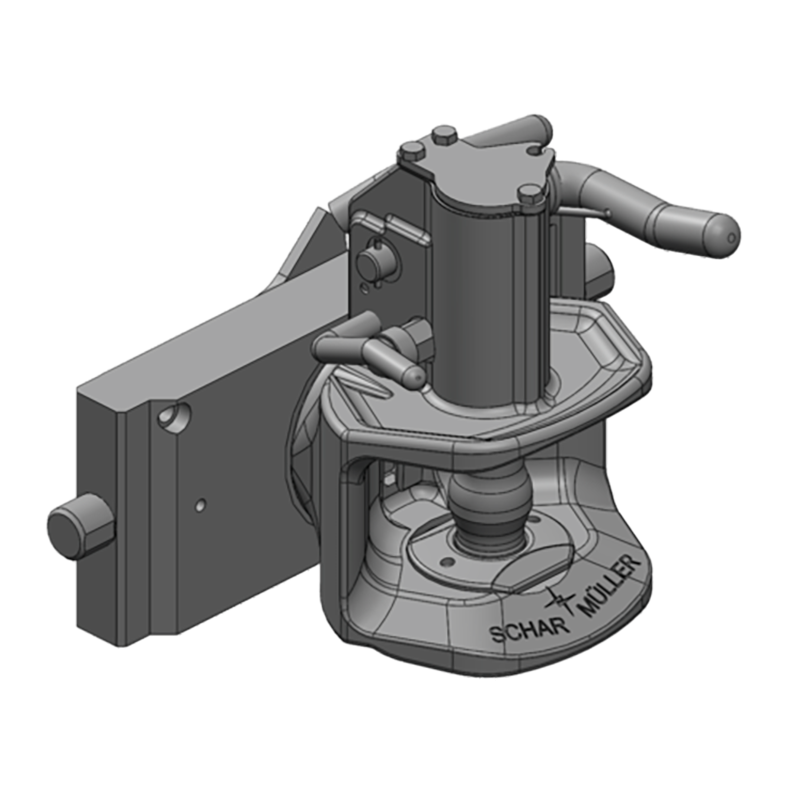 Traktorentechnik Anhängetechnik Scharmüller Zugmaul Standard mit Adapterplatte #03.2953.02-A09