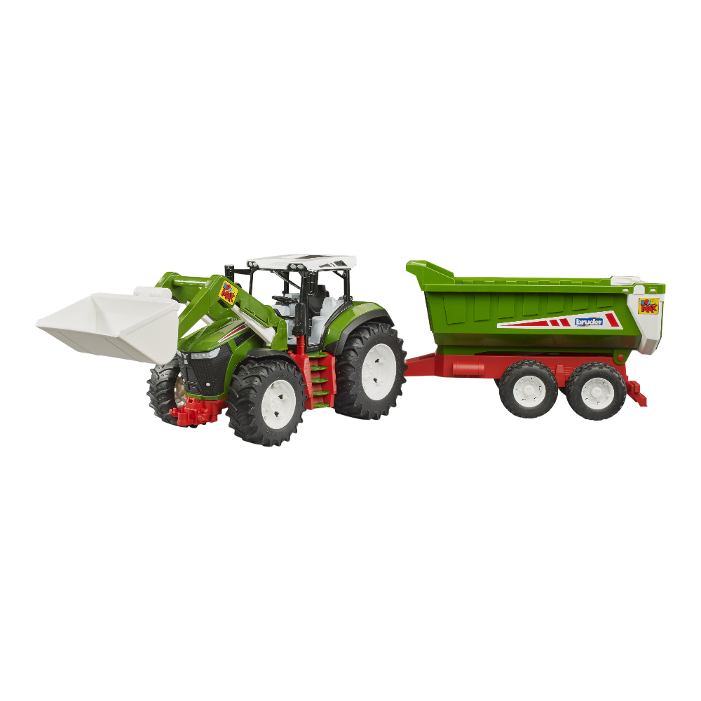 Bruder ROADMAX Traktor mit Frontlader und Kippanhänger Bruder ROADMAX Traktor mit Frontlader und Kippanhänger - Cover Image