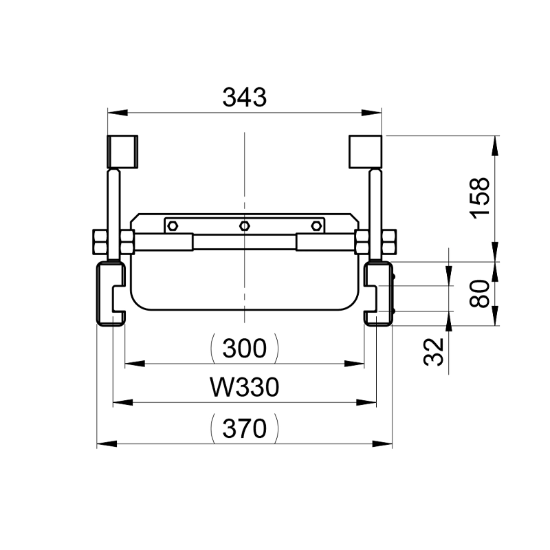 Anhängebock für Passend für John Deere 3040 3050 3140 3350 3640 3650 Anhängebock Scharmüller 00.152.05.0-A17 für John Deere 3040 bis 3650