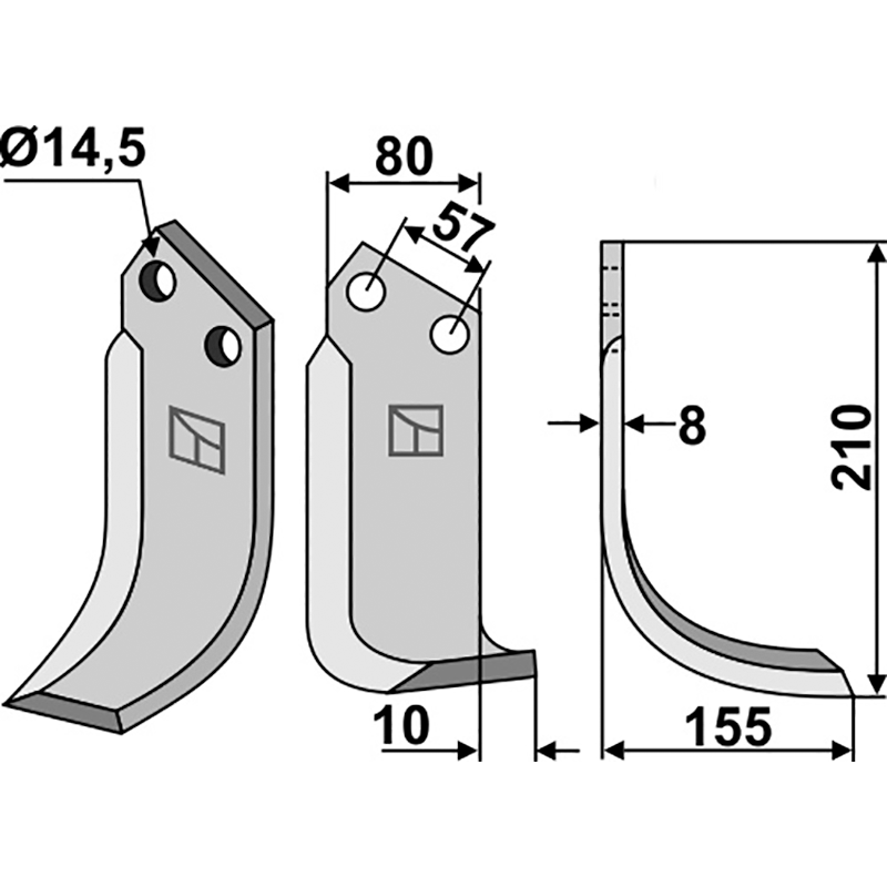 MUR-04R Fräsmesser, rechte Ausführung Muratori 120060 Fräsmesser, rechte Ausführung IHOF MUR-04R