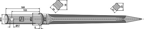 Frontladerzinken 850mm