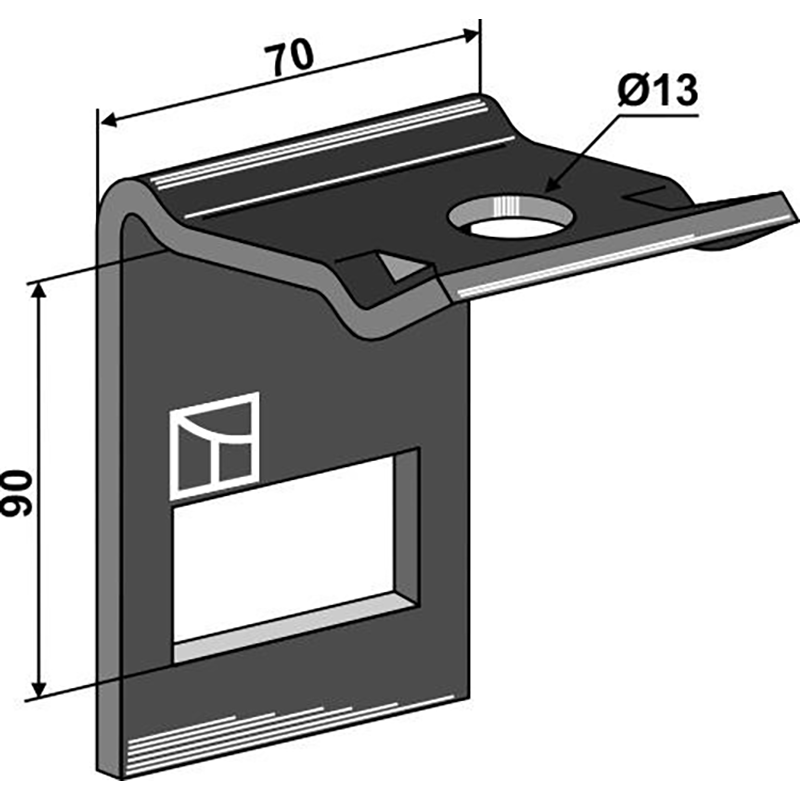 Landwirtschaft Bodenbearbeitung Grubber Schare & Leitbleche Halter für Zinken 45 x 12 Landwirtschaft Bodenbearbeitung Grubber Schare & Leitbleche Halter für Zinken 45 x 12