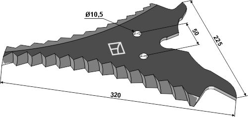 Ladewagenmesser 320mm