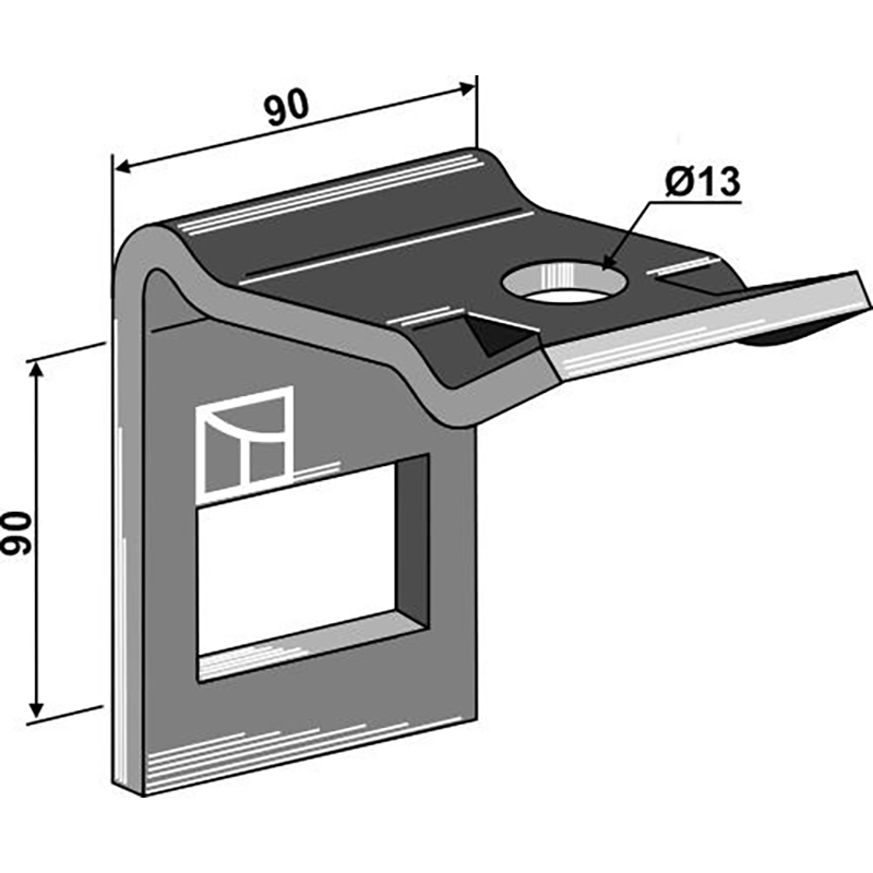 Landwirtschaft Bodenbearbeitung Grubber Schare & Leitbleche Halter für Zinken 60 x 12 Landwirtschaft Bodenbearbeitung Grubber Schare & Leitbleche Halter für Zinken 60 x 12