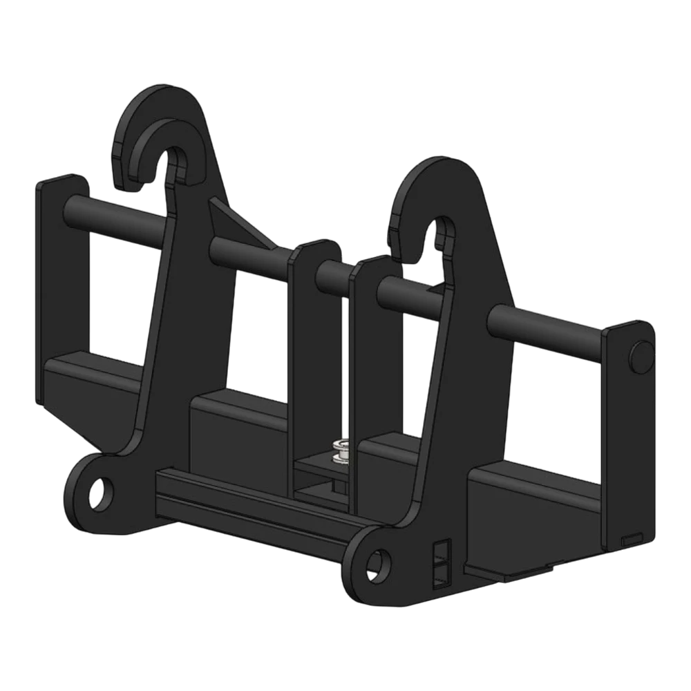 Adapterrahmen Caterpillar auf Merlo ZM2 – Adapteransicht 1