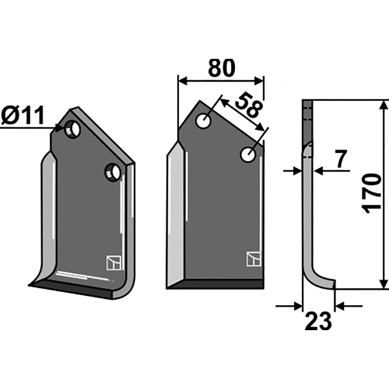 Howard 650321 Fräsmesser, rechte Ausführung IHOF HOW-999R