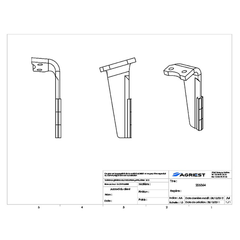 Kreiseleggenzinken Nachbau Rabewerk 84095001 Mit 3 Hartmetallplatten