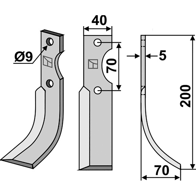 Adriatica|Fort 15055077 Fräsmesser, rechte Ausführung IHOF FOR-02R