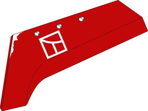 38.0088 Pflugteil Schnabelschar - 18'' - links (PK0.000.08A) passend für Vogel und Noot