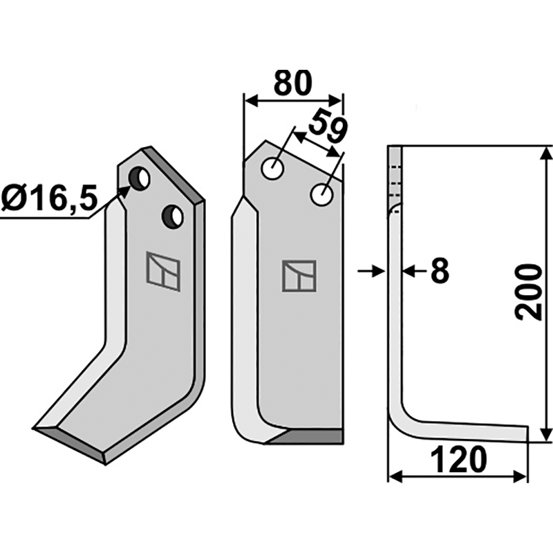 Rabe 8415.42.01 Fräsmesser, rechte Ausführung IHOF RAB-04R