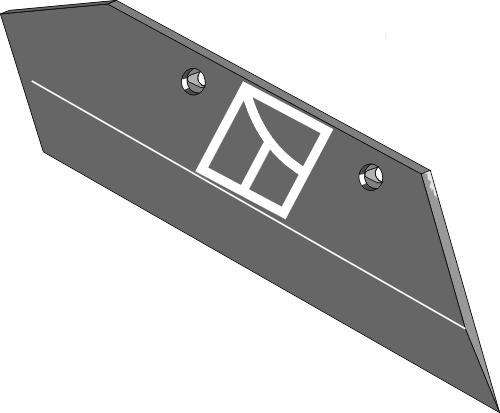 36.0151 Pflugteil Wechselspitzenschar - 16'' - rechts (35040 - 41653504009) passend für Överum
