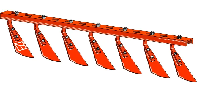 Industriehof Scherenbostel | Abstreiferschiene mit 9 Spaten - links (3100-33)