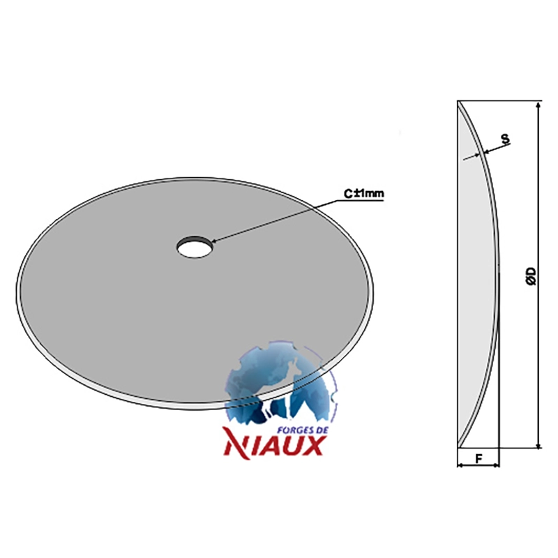 Landwirtschaft Bodenbearbeitung Scheibeneggen Scheibe glatt Niaux Landwirtschaft Bodenbearbeitung Scheibeneggen Scheibe glatt Niaux