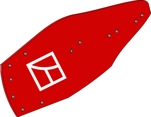 Streichblech-Hinterteil links passend für Vogel und Noot (PR6.000.02)