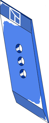 37.0005 Pflugteil Scharspitze MP350 - rechts (2751.09.01) passend für Rabe