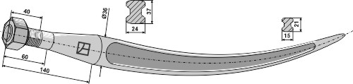 Greiferzinken 680mm
