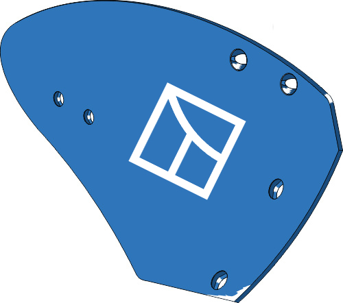 44.0030 Pflugteil Streichblech-Hinterteil NK36HR - rechts passend für Frost