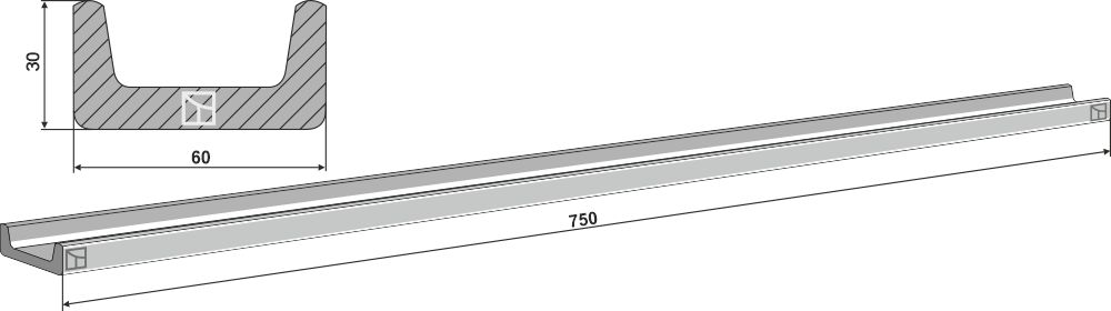 Kratzbodenleiste |69-7-104 Industriehof Scherenbostel | Kratzbodenleiste (69-7-104)