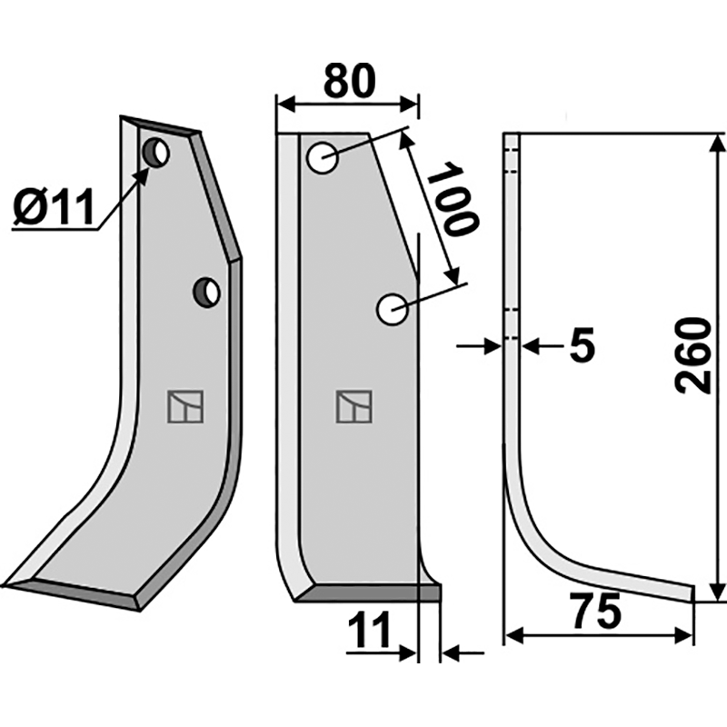 Holder 1832440510 Fräsmesser, rechte Ausführung IHOF HOL-57R