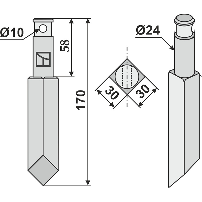 RH74 Rotorzinken Rau E 35920 (0035920) Rotorzinken IHOF RH74