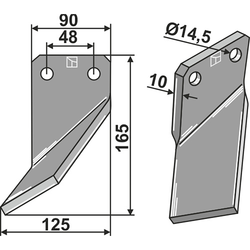 Massano Rotorzinken, linke Ausführung IHOF MSA-29L