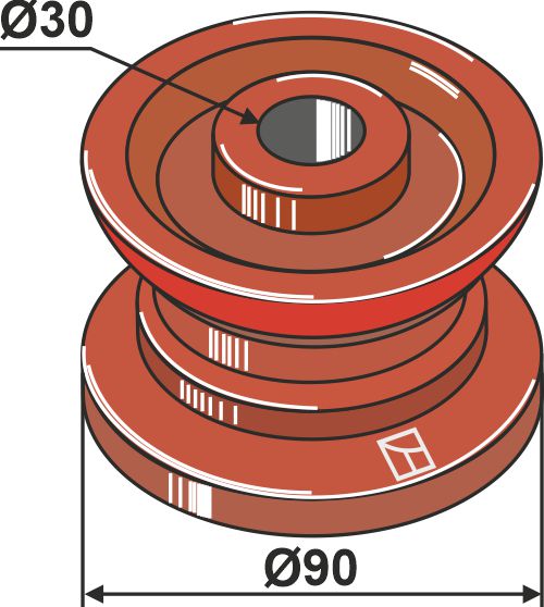 Umlenkrolle Ø 90 |69-9-454 Umlenkrolle Ø 90 (69-9-454)