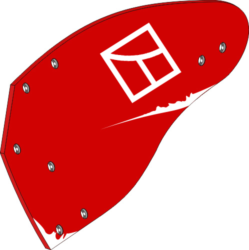 Streichblech-Hinterteil links passend für Vogel und Noot (PK8.002.01)