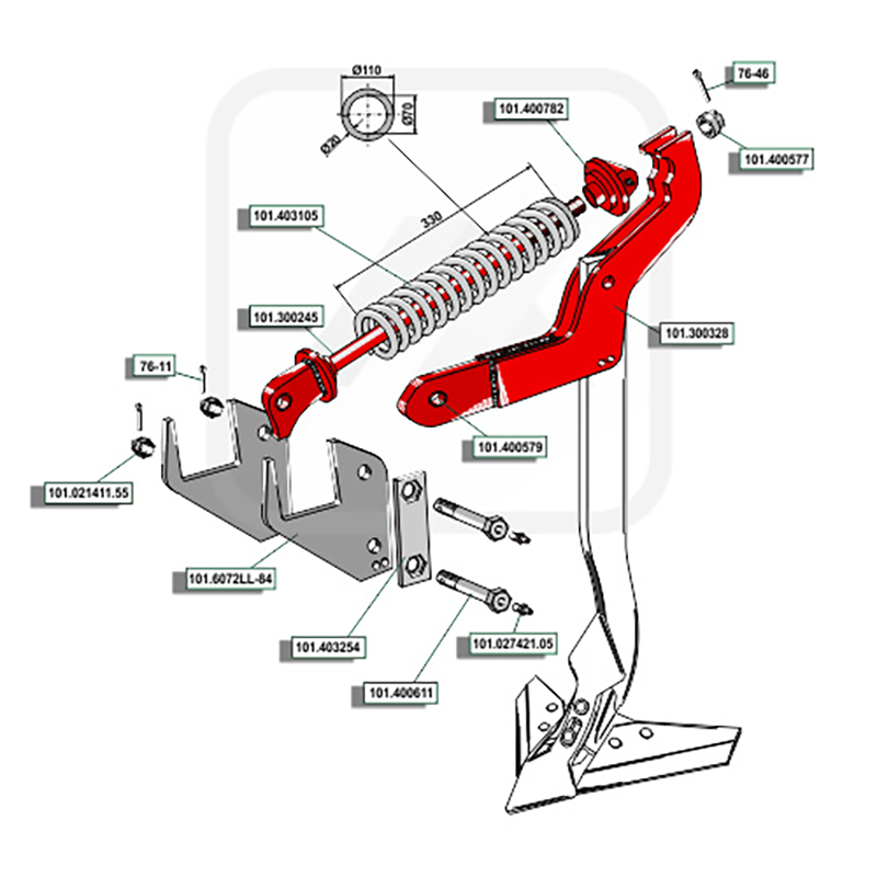 Landwirtschaft Bodenbearbeitung Grubber Schare & Leitbleche Steinauslösung Kpl. ohne Zinken, Halter und Schar Landwirtschaft Bodenbearbeitung Grubber Schare & Leitbleche Steinauslösung Kpl. ohne Zinken, Halter und Schar