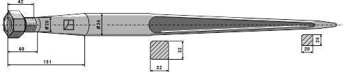 Frontladerzinken 1400mm