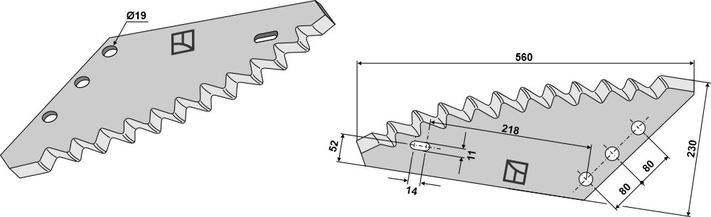 Futtermischwagenmesser